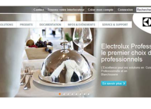 Nouveau site Internet pour Electrolux Professional