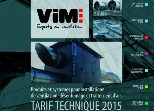 Diffusion du nouveau catalogue tarif technique VIM