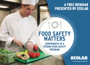 Un webinaire sur la sécurité alimentaire par Ecolab