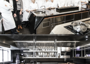 Une cuisine flambant neuve pour Yannick Alléno au Pavillon Ledoyen