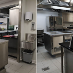 Une cuisine flambant neuve pour le restaurant Terre Mer désormais au domaine de Kerdrain