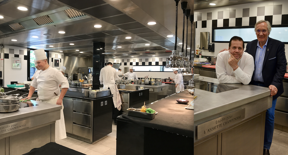 Enodis équipe la nouvelle cuisine du chef Arnaud Lallement