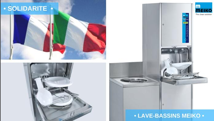 Meiko France livre 10 lave-bassins dans des établissements de santé en Italie