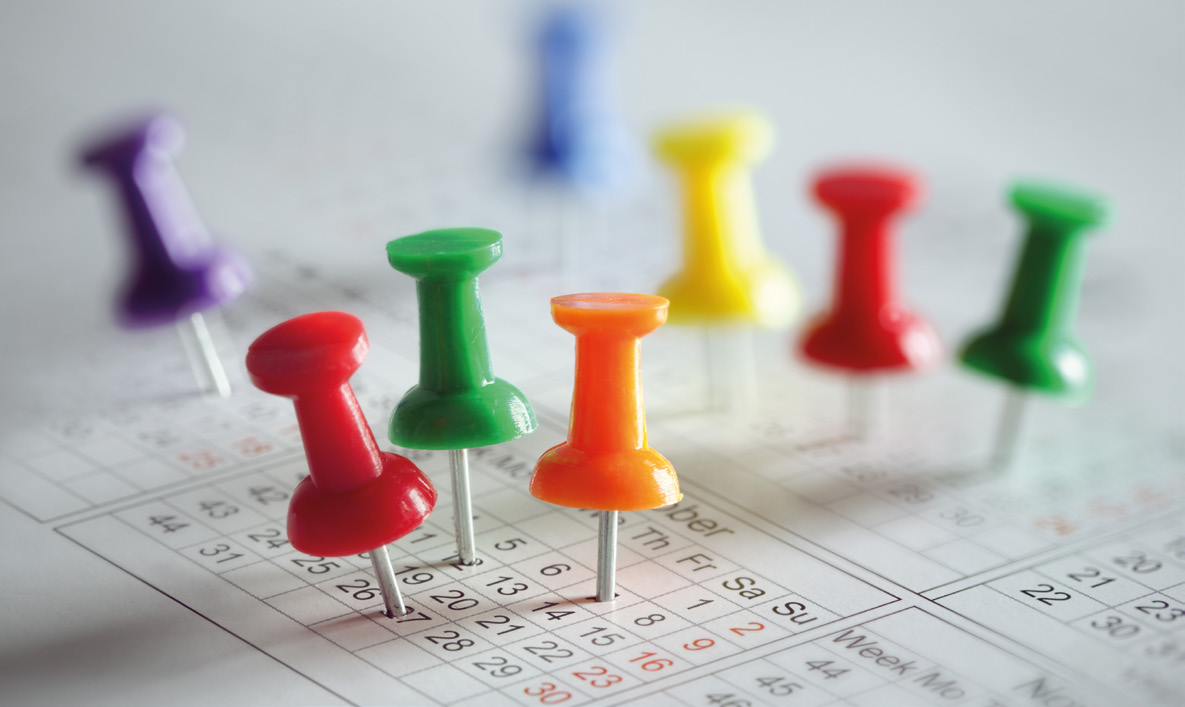 Agenda de Septembre 2020 à Mars 2021