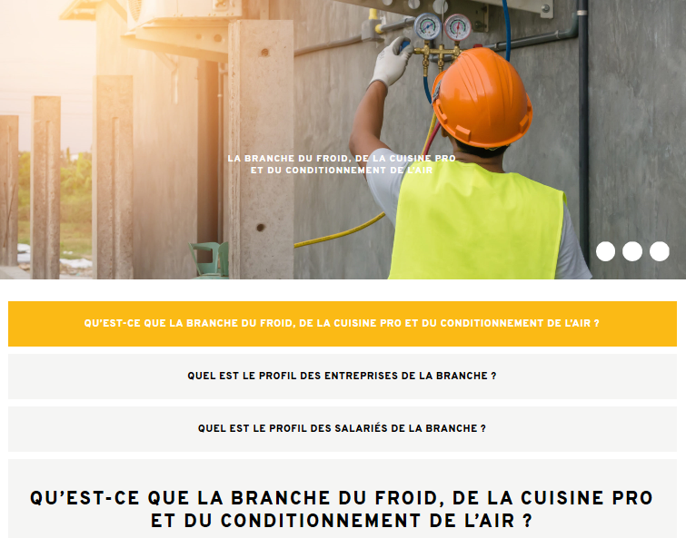 Le  Froid,  la Cuisine professionnelle et le Conditionnement de l’Air : des métiers qui recrutent