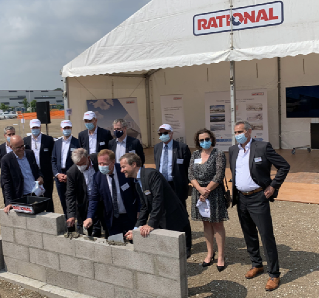 Veith Adelmann et la pose de la 1ère pierre de l’usine Rational à Wittenheim : « Cet événement est une grande étape accomplie pour nous »