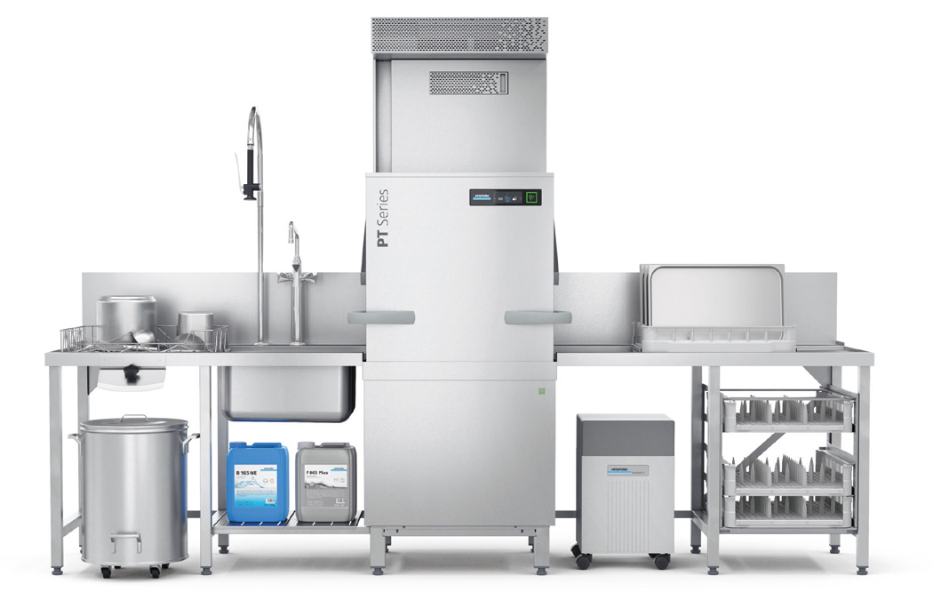 Un nouveau lave-vaisselle à passage PT Utensil par Winterhalter
