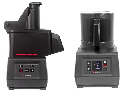 Les gammes Compact de coupe-légumes et cutters émulsionneurs par Sammic