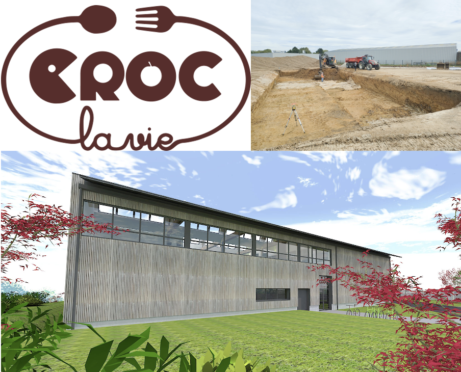 Construction d’une 2ème cuisine centrale bio par Croc la Vie
