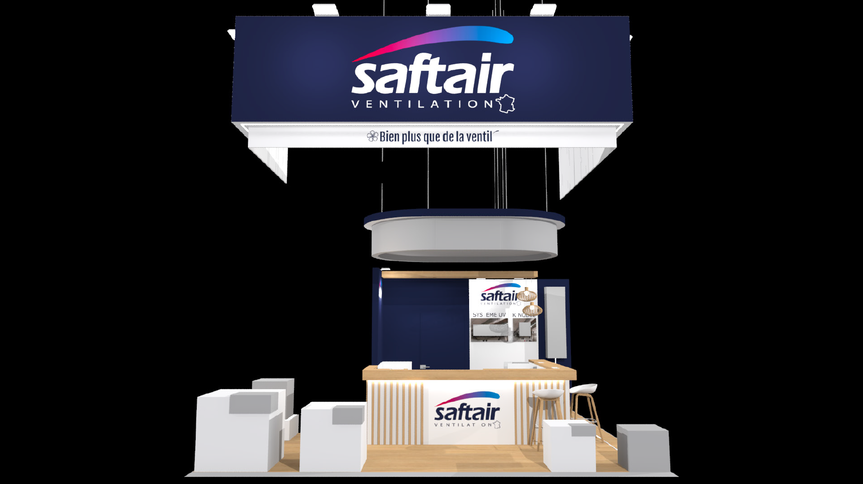 Une démonstration des produits Saftair Ventilation sur le Sirha