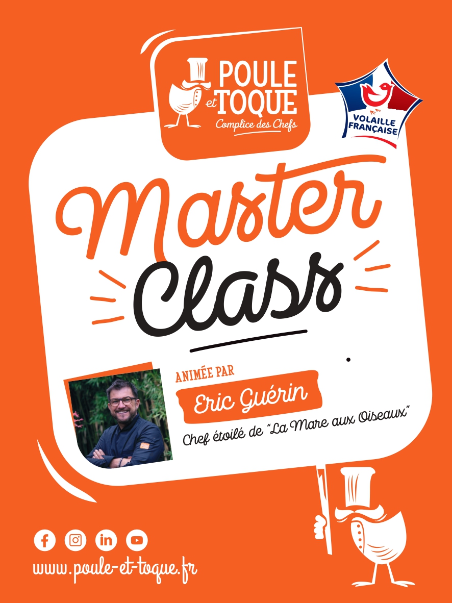Poule et Toque organise une Masterclass avec le chef étoilé Éric Guérin